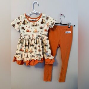 Bella & Omi Winnie the Pooh Print With Matching Leggings
